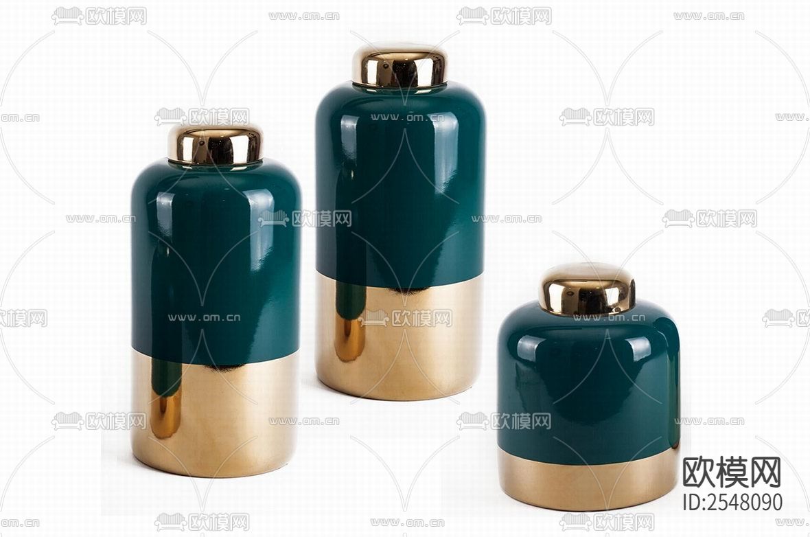 高温色釉花瓶下载（渲染图6）