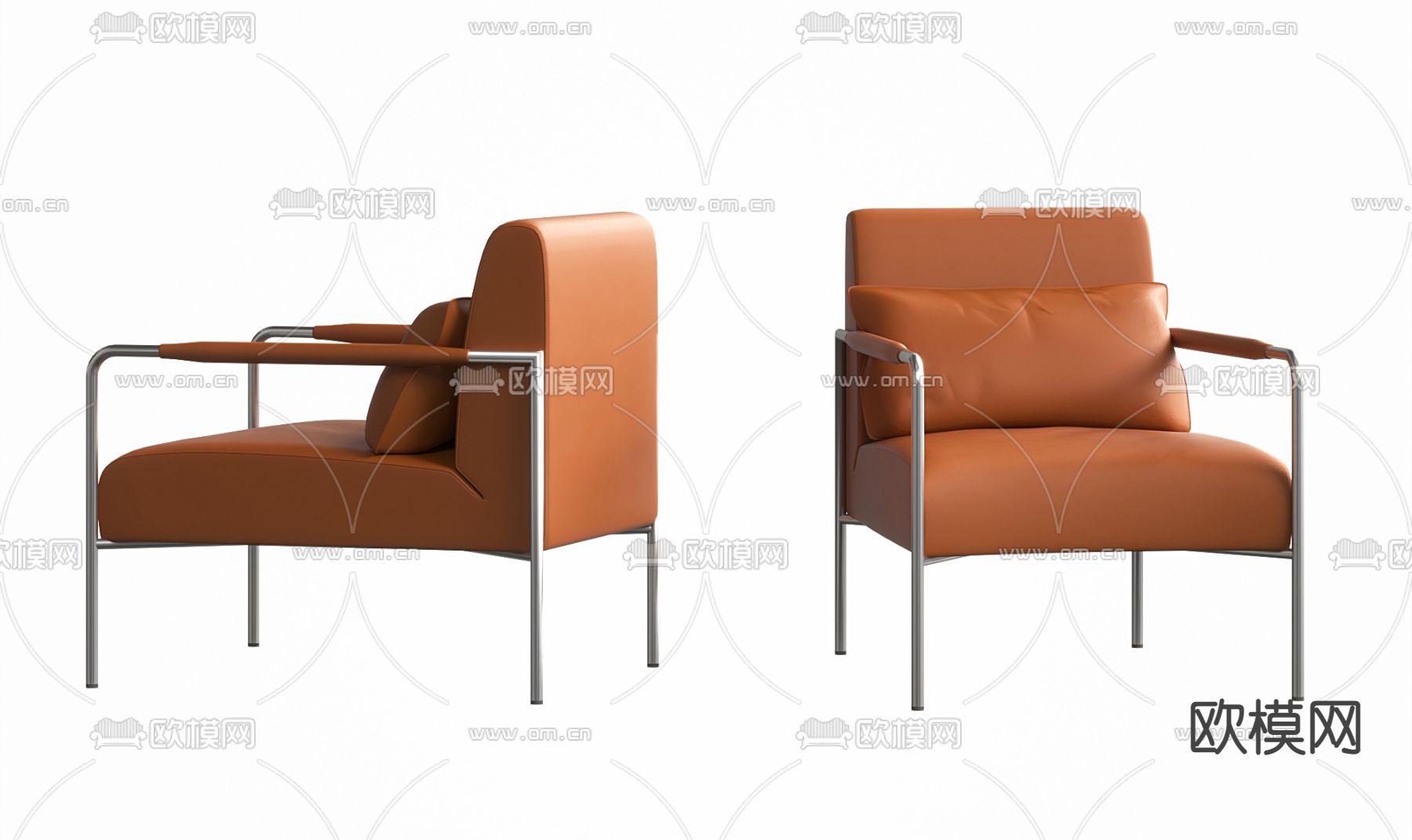 现代沙发椅 单人沙发su模型下载（渲染图1）