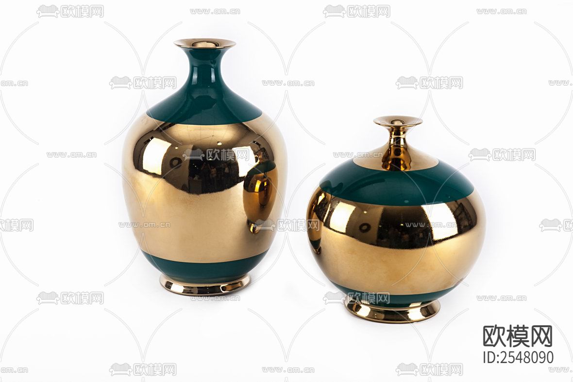 高温色釉花瓶下载（渲染图3）