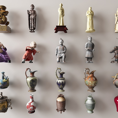  中式古董 青铜器 文玩su模型 