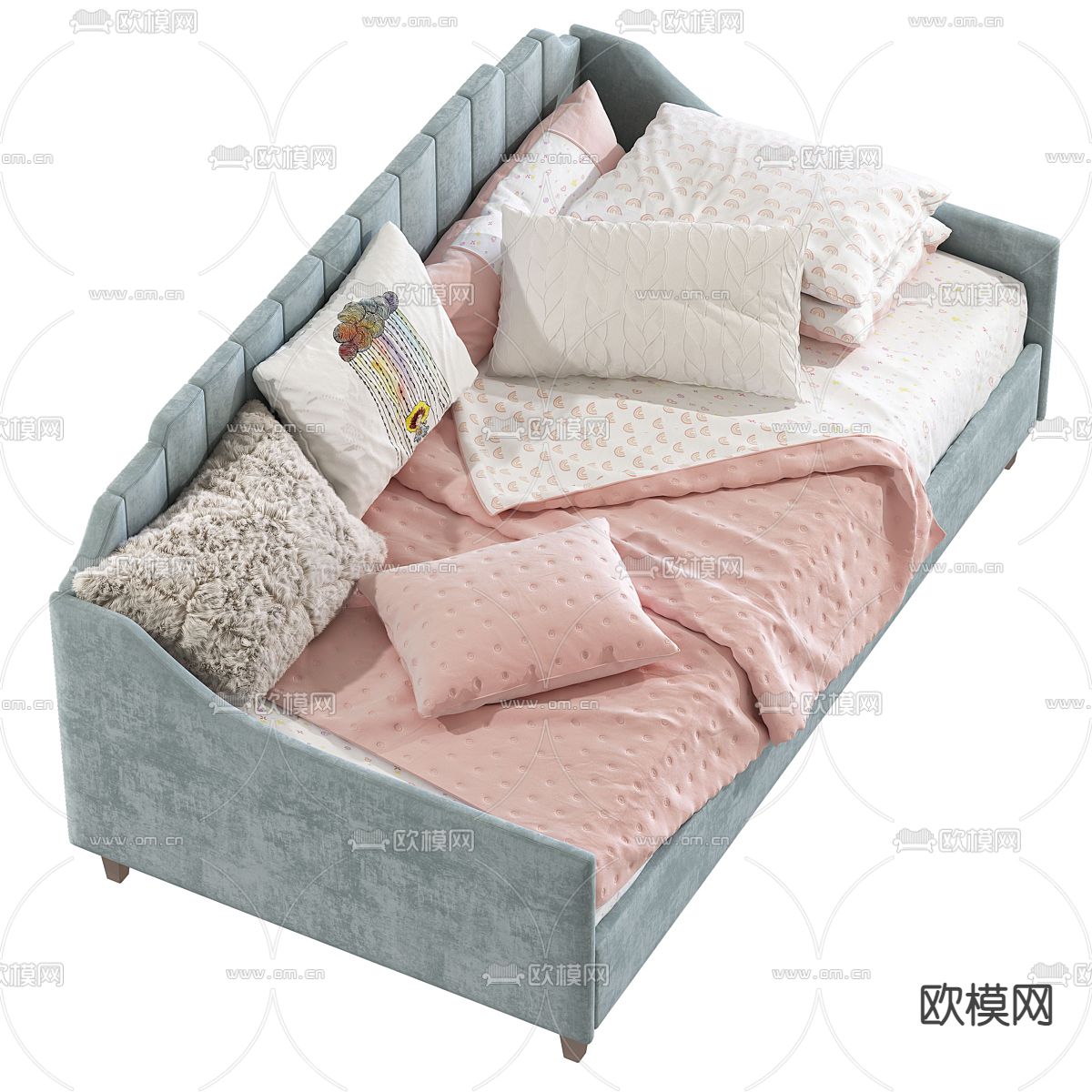 现代沙发床3d模型