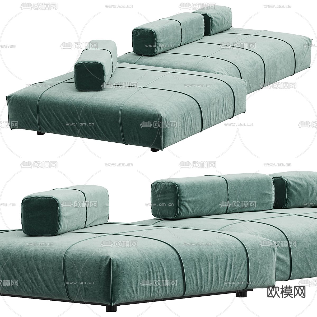 Baxter Panama 懒人沙发su模型
