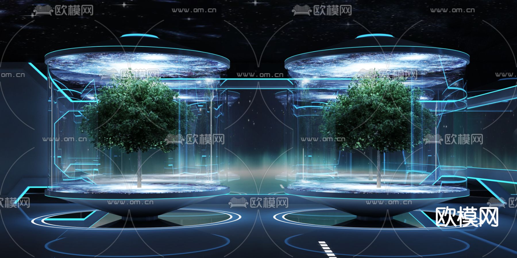 科技生命实验室3d模型下载