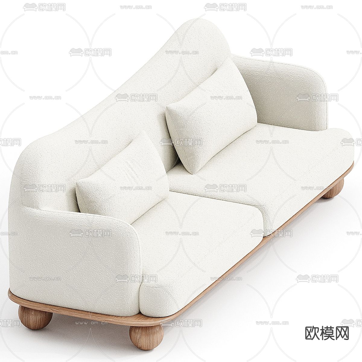 nohohome  双人沙发3d模型下载（渲染图2）