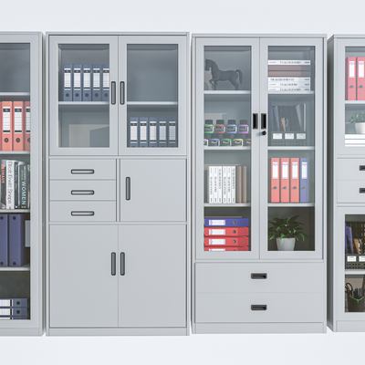  文件柜 档案柜 办公柜su模型 