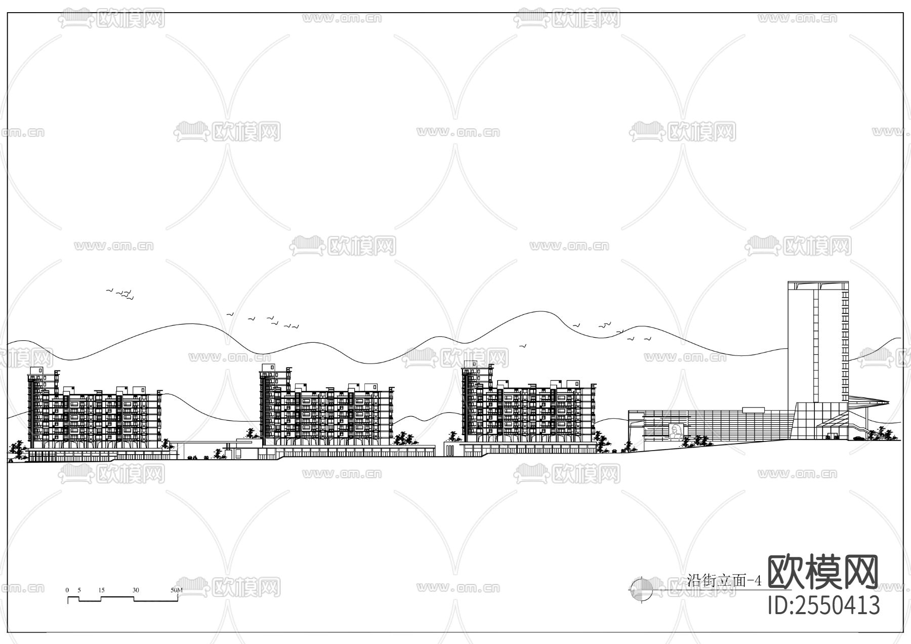 龙湖香格里拉CAD施工图下载（渲染图9）