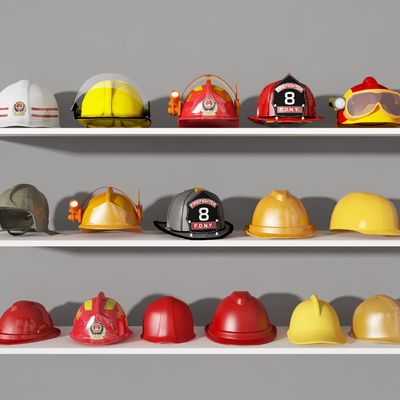  安全帽 防火帽 安全头盔su模型 