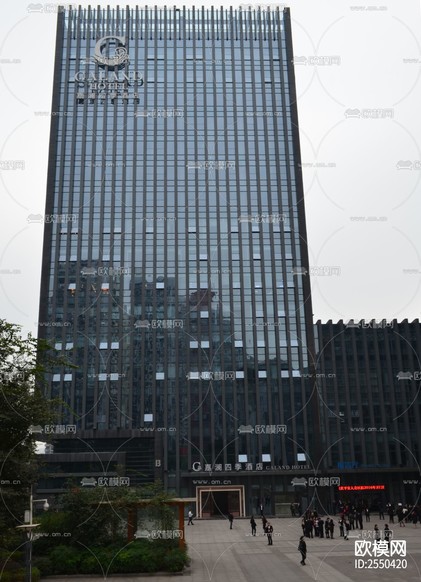 咨詢大廈CAD施工圖下載(渲染圖10)
