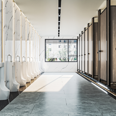  公共卫生间su模型 