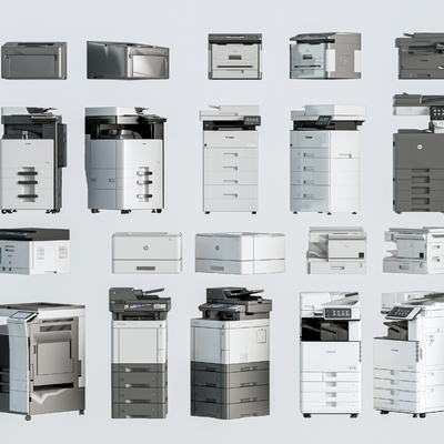  打印机 复印机su模型 