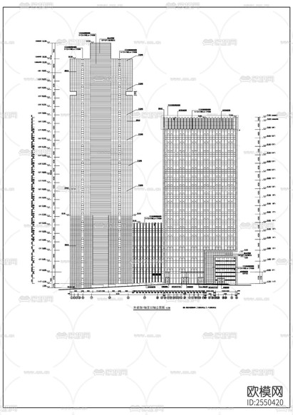 咨詢大廈CAD施工圖下載(渲染圖4)