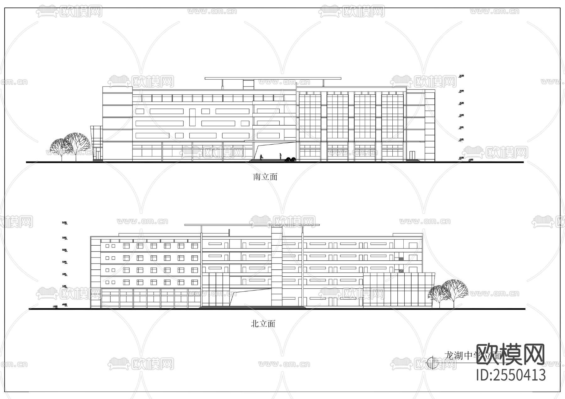 龙湖香格里拉CAD施工图下载（渲染图4）