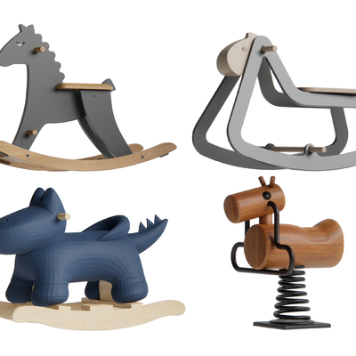  玩具木马su模型 