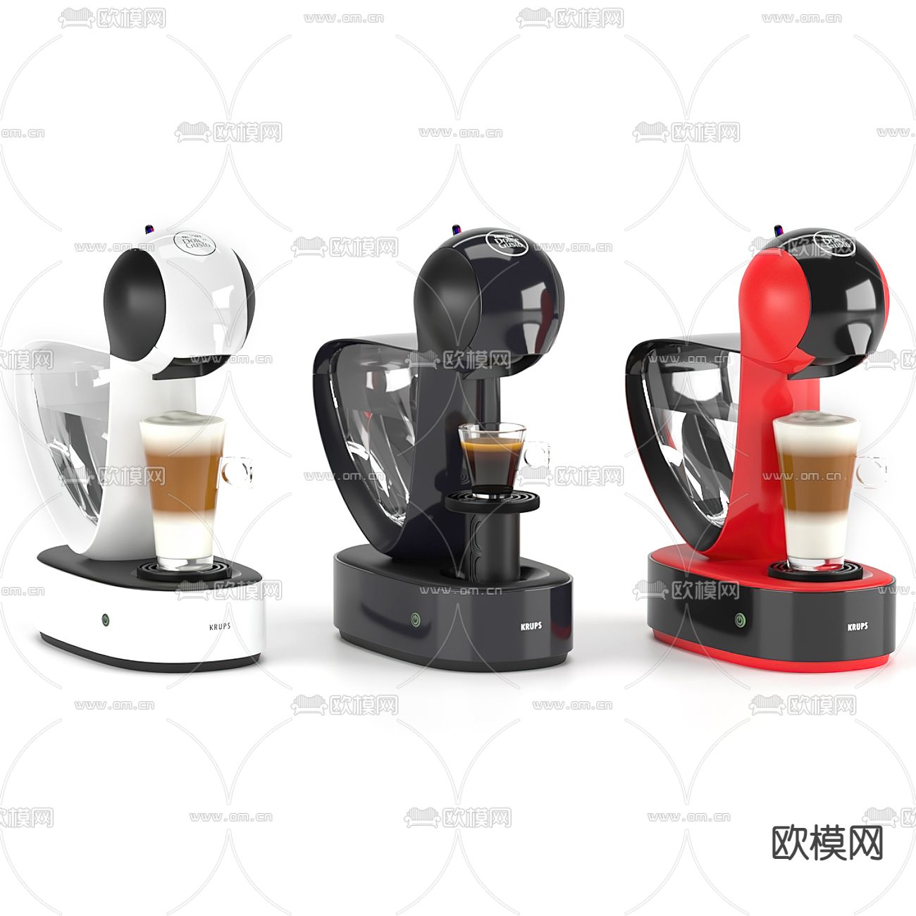 咖啡机 咖啡胶囊3d模型下载（渲染图2）