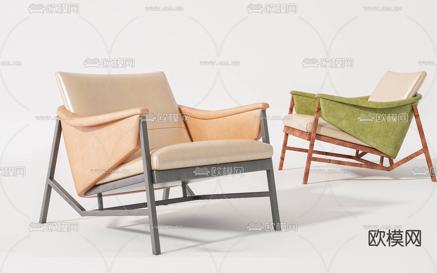 休闲躺椅su模型下载