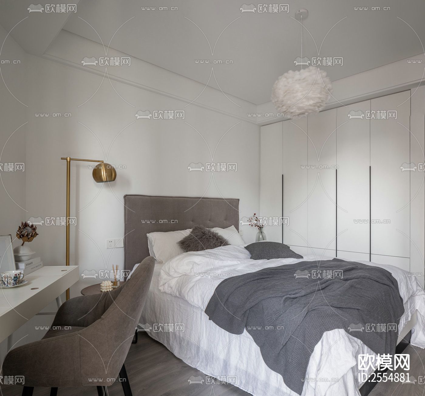 大平层豪宅CAD施工图下载（渲染图5）