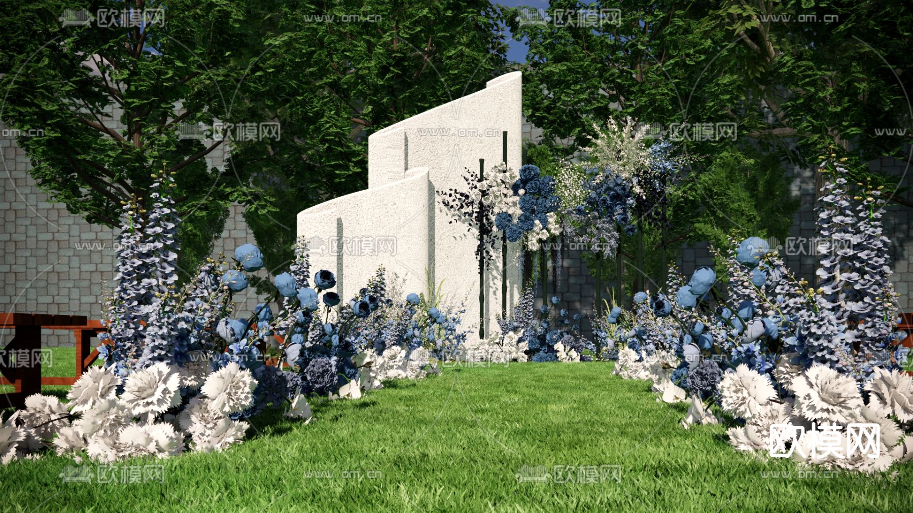 婚礼美陈su模型下载（渲染图5）