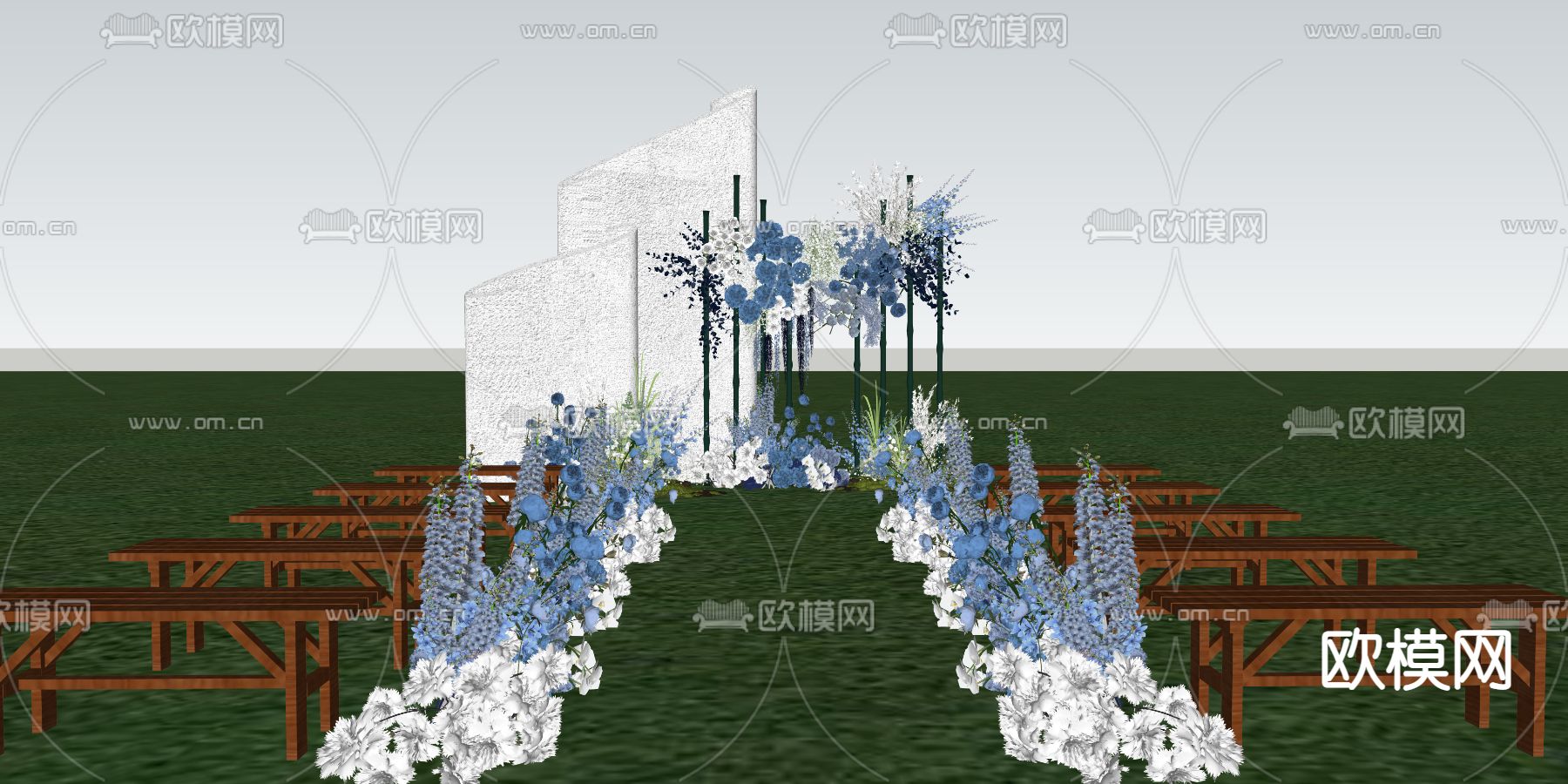 婚礼美陈su模型下载（渲染图6）