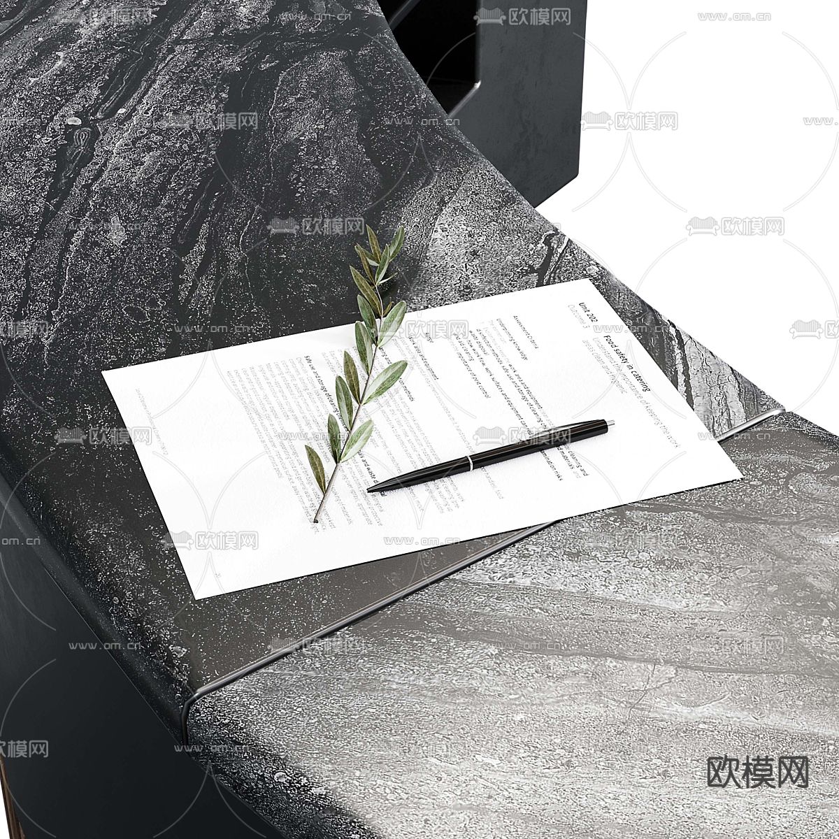 咖啡厅吧台 操作台3d模型下载（渲染图3）