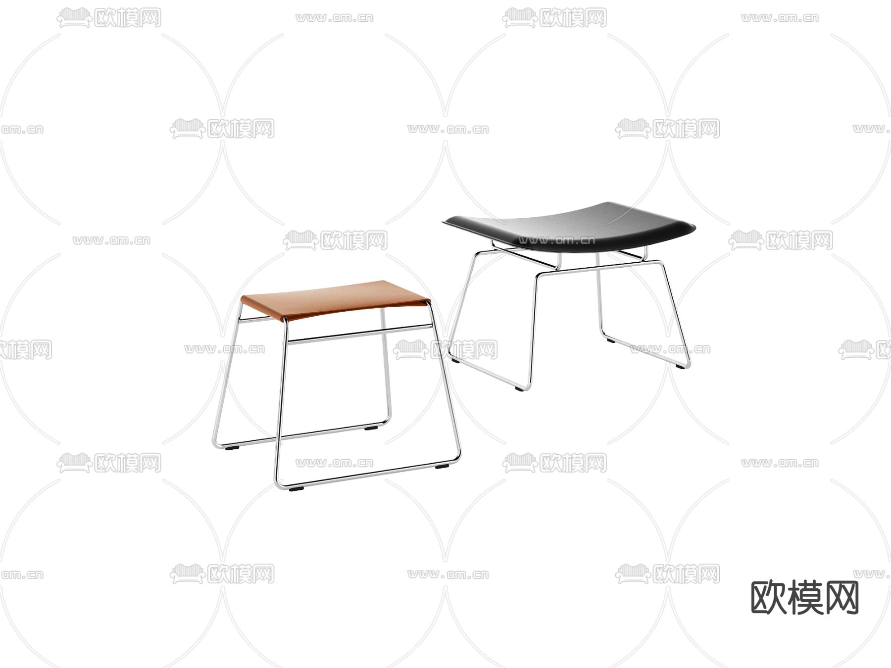 FLEXFORM 凳子 矮凳3d模型下载