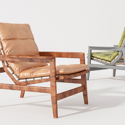  休闲躺椅su模型 