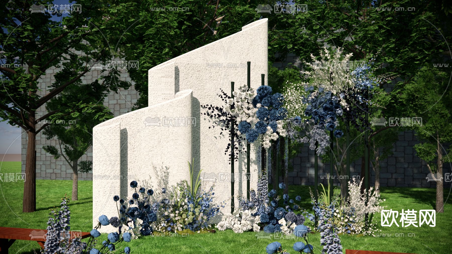 婚礼美陈su模型下载（渲染图7）