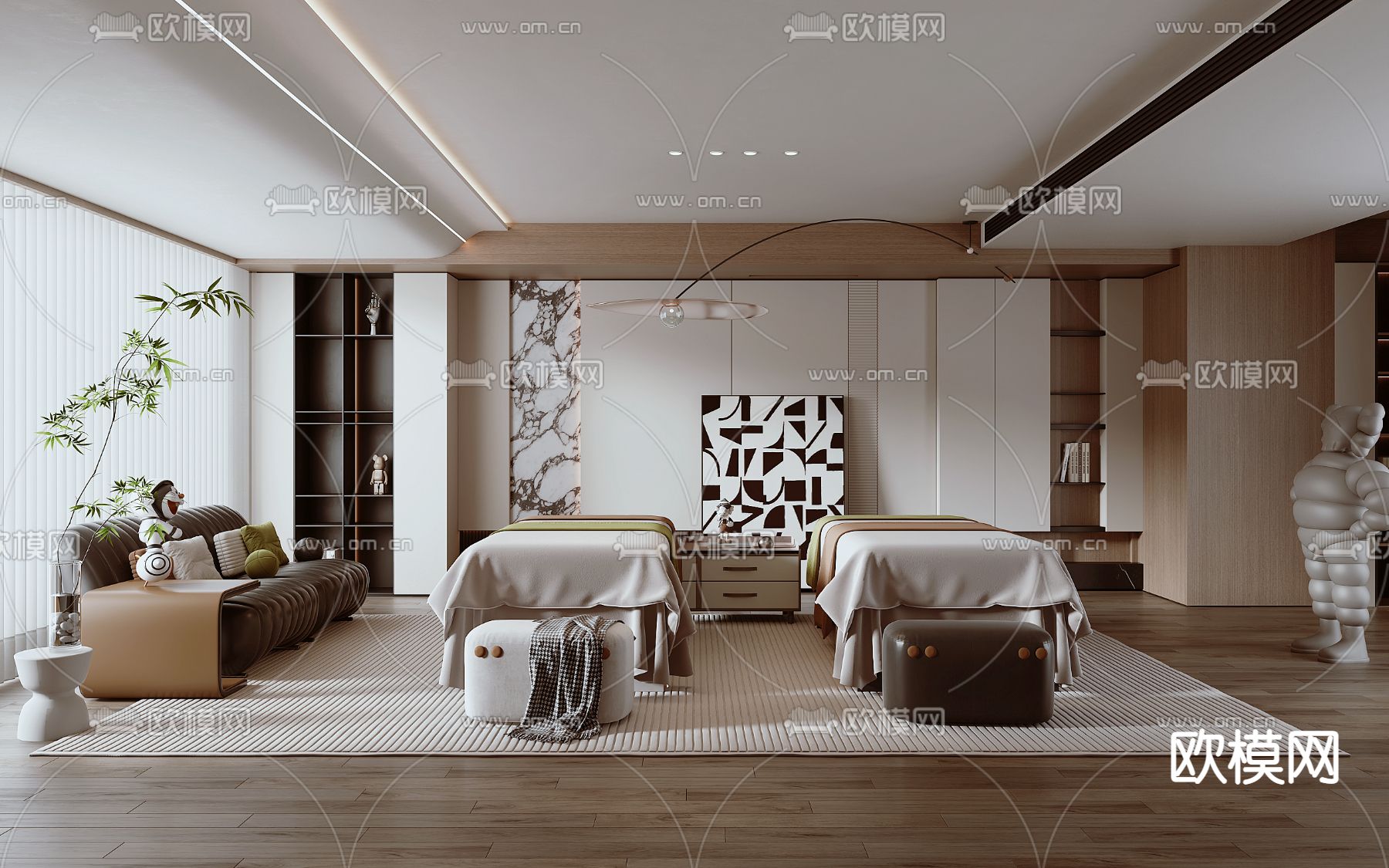 美容院 SPA护理房3d模型下载