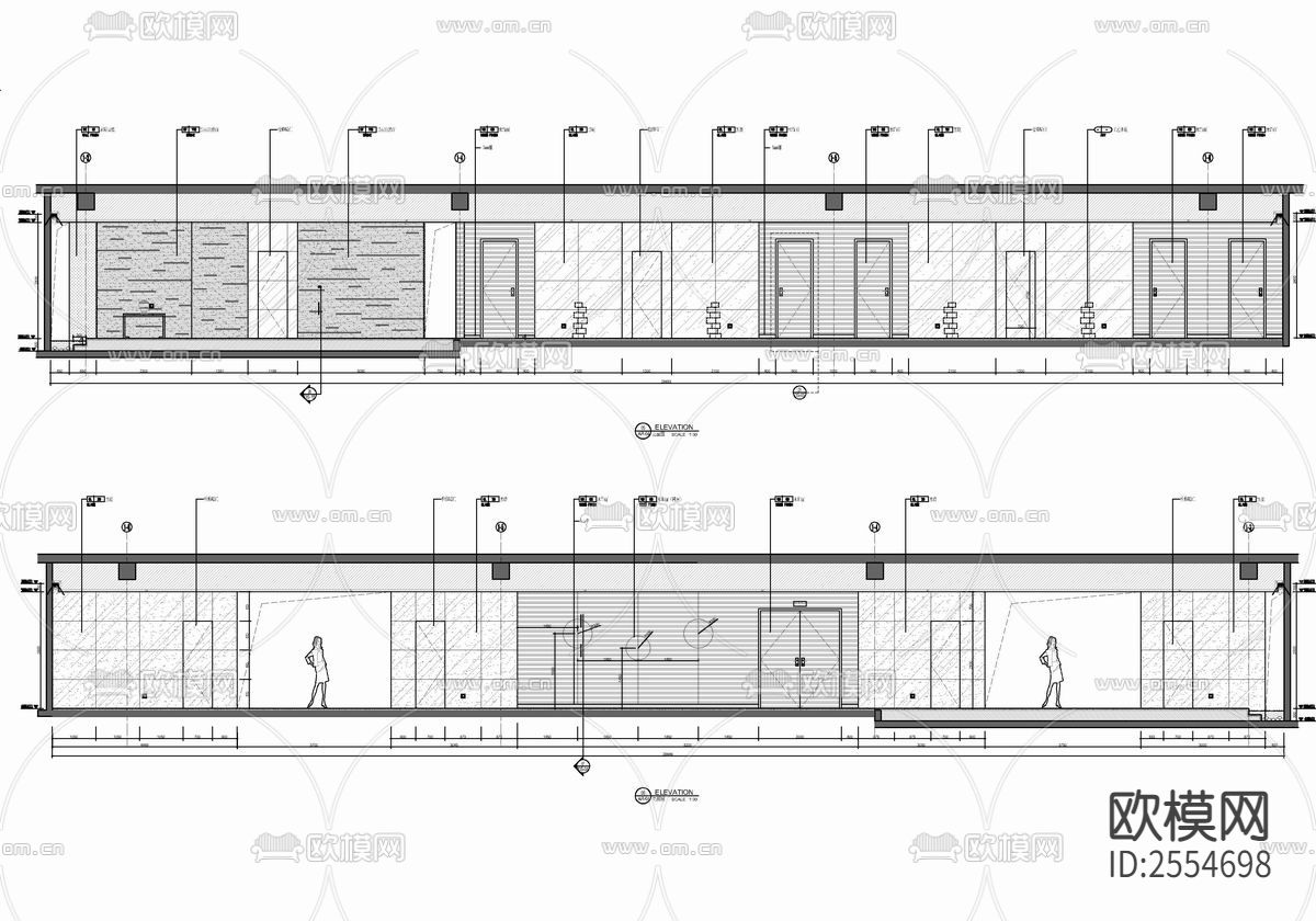 SPA美容养生按摩会所cad施工图下载（渲染图6）