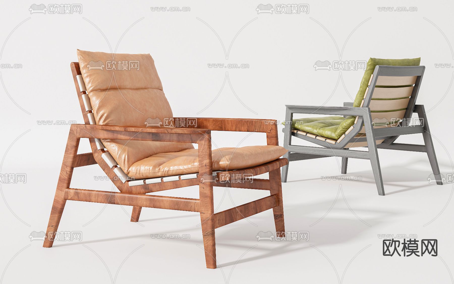 休闲躺椅su模型下载