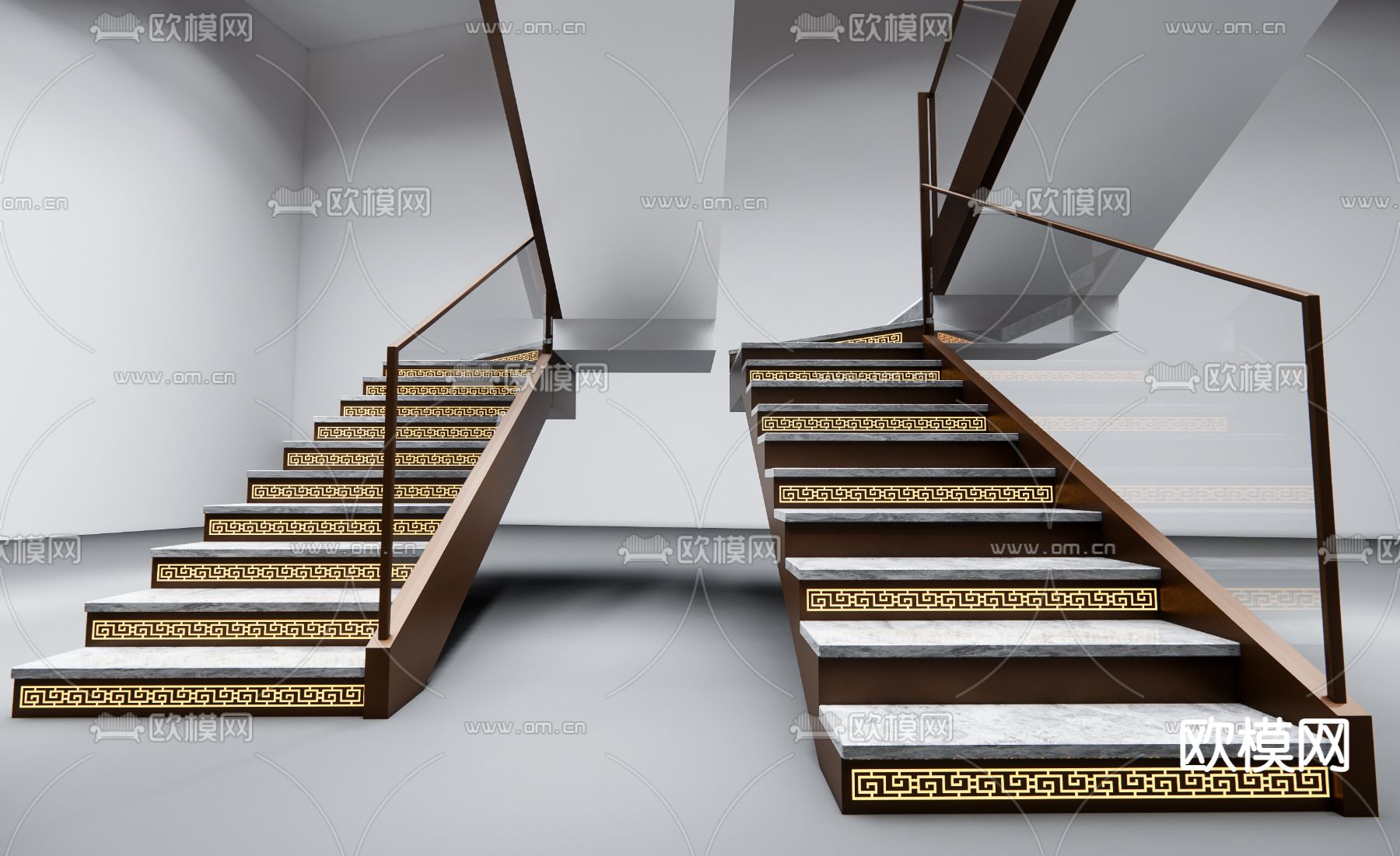转角楼梯su模型下载_ID13053223_sketchup模型下载-欧模网