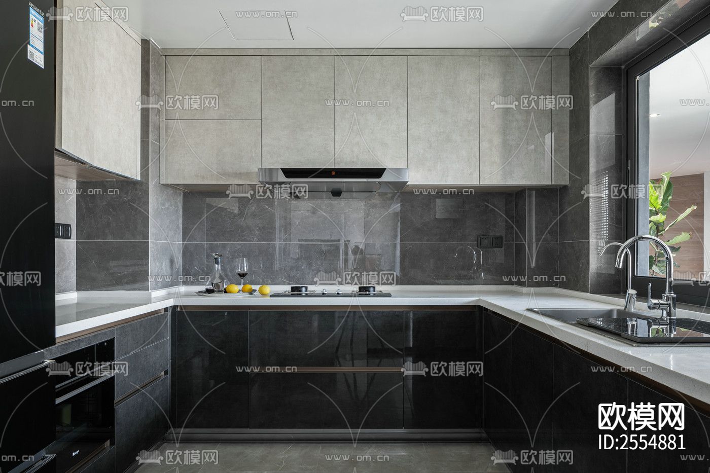 大平层豪宅CAD施工图下载（渲染图8）