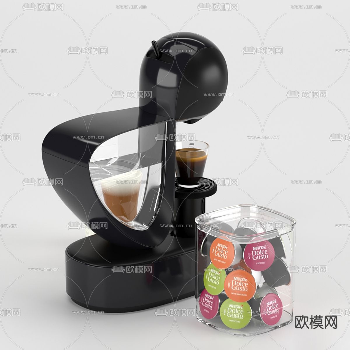 咖啡机 咖啡胶囊3d模型下载（渲染图5）