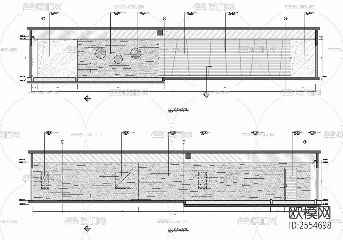 SPA美容养生按摩会所cad施工图下载（渲染图5）