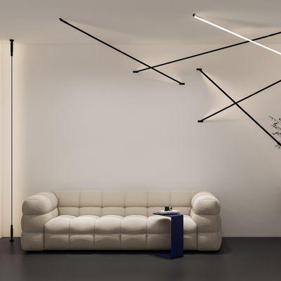 现代多人沙发su模型