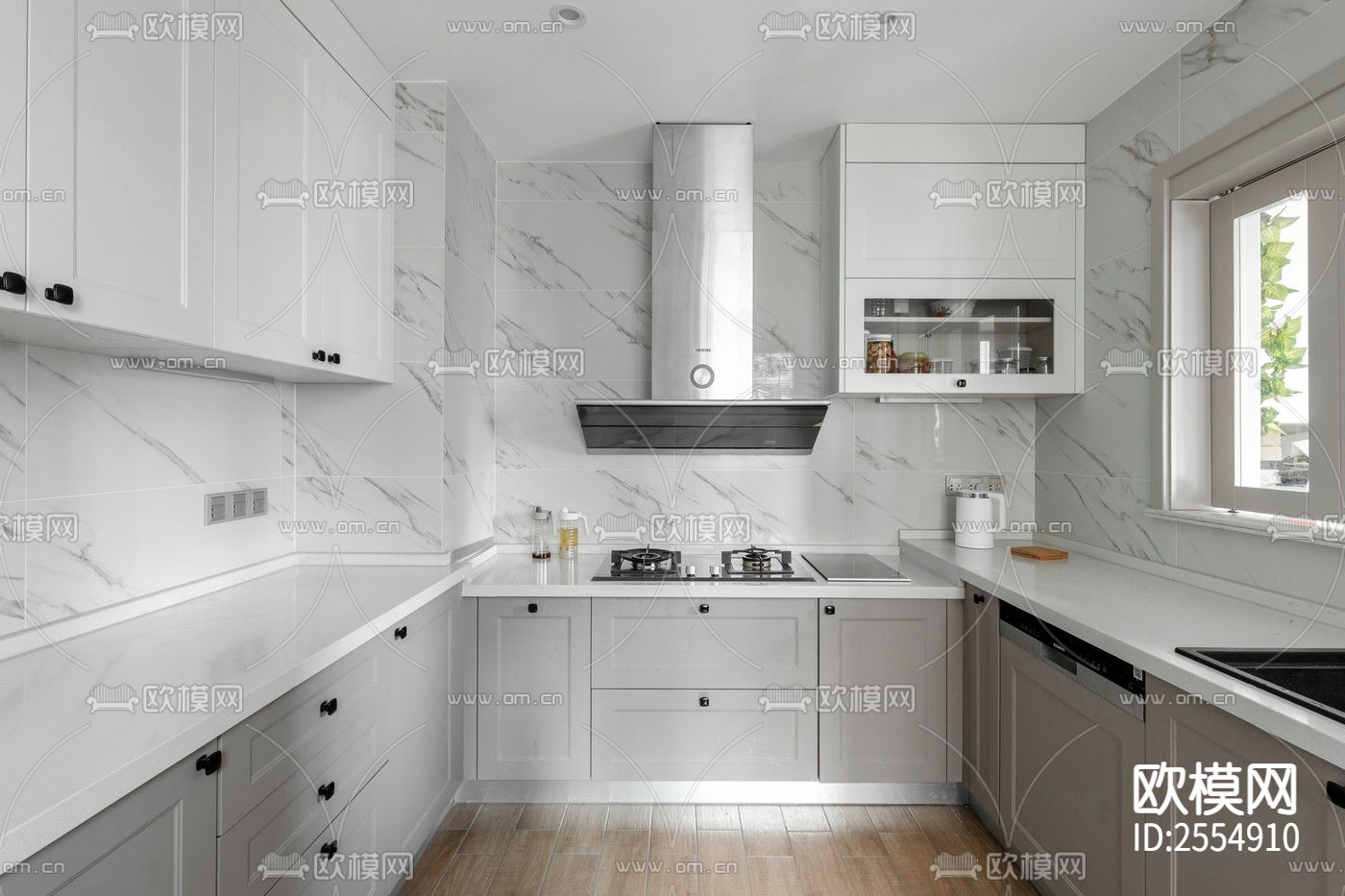 大平层豪宅CAD施工图下载（渲染图4）