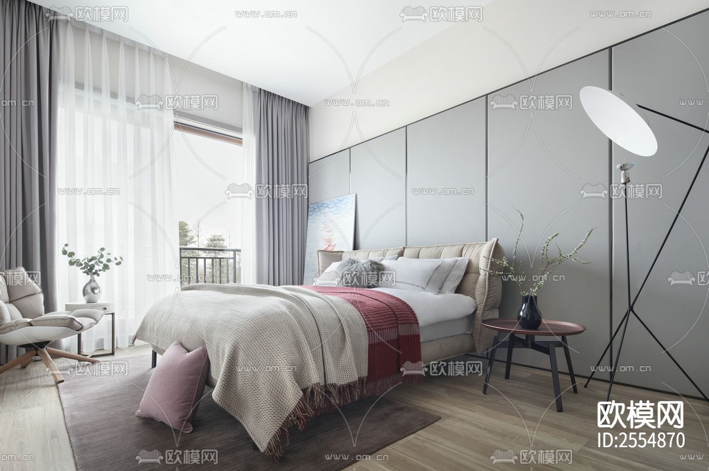 大平层豪宅CAD施工图下载（渲染图8）