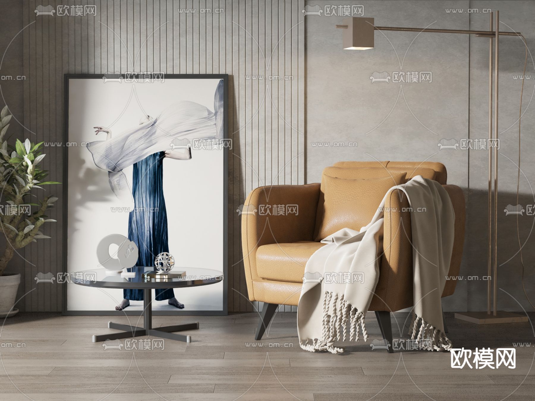 简欧沙发 休闲沙发3d模型下载