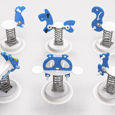  木马 摇摇椅 弹簧椅su模型 