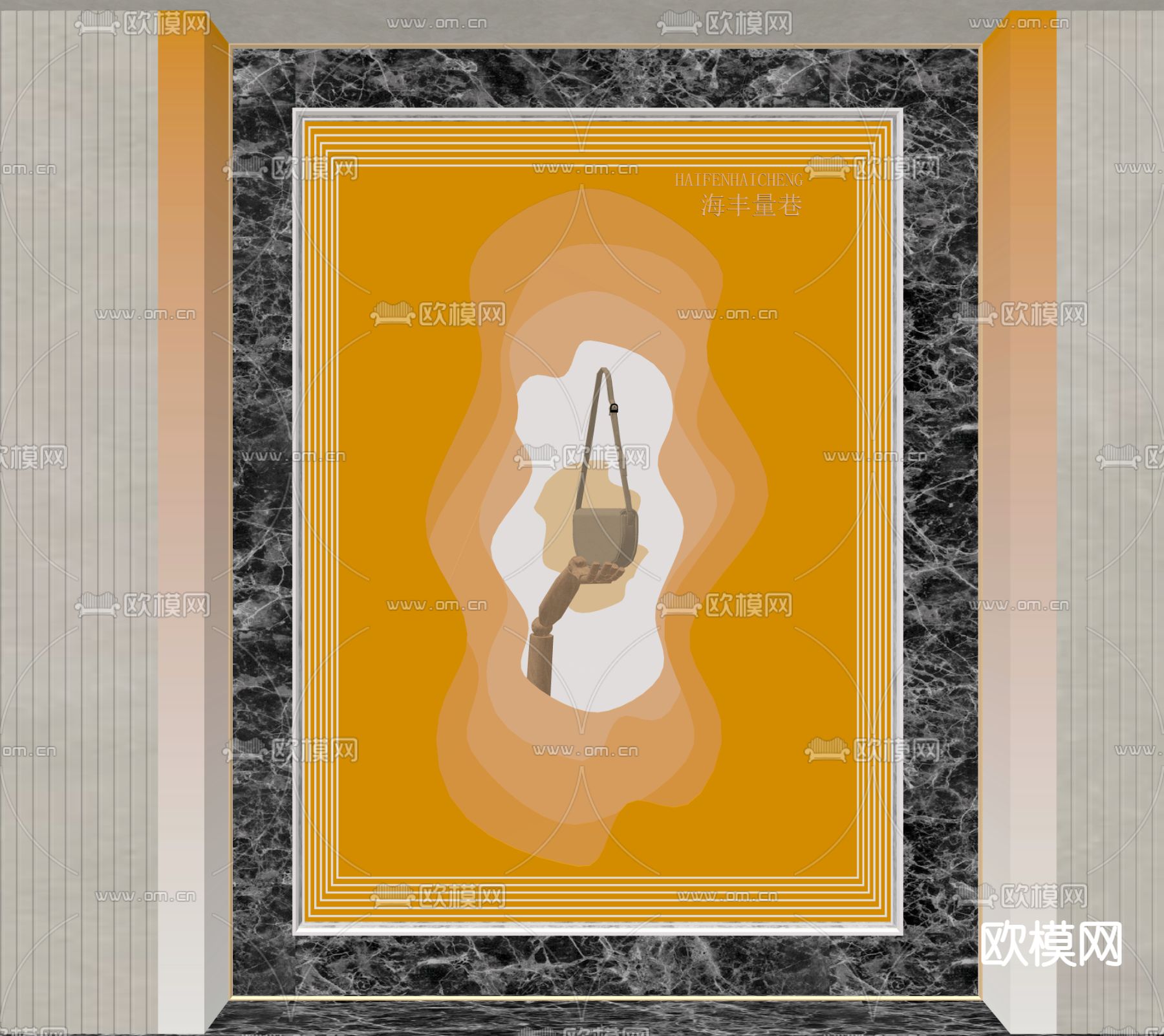 鞋包店橱窗su模型下载（渲染图2）