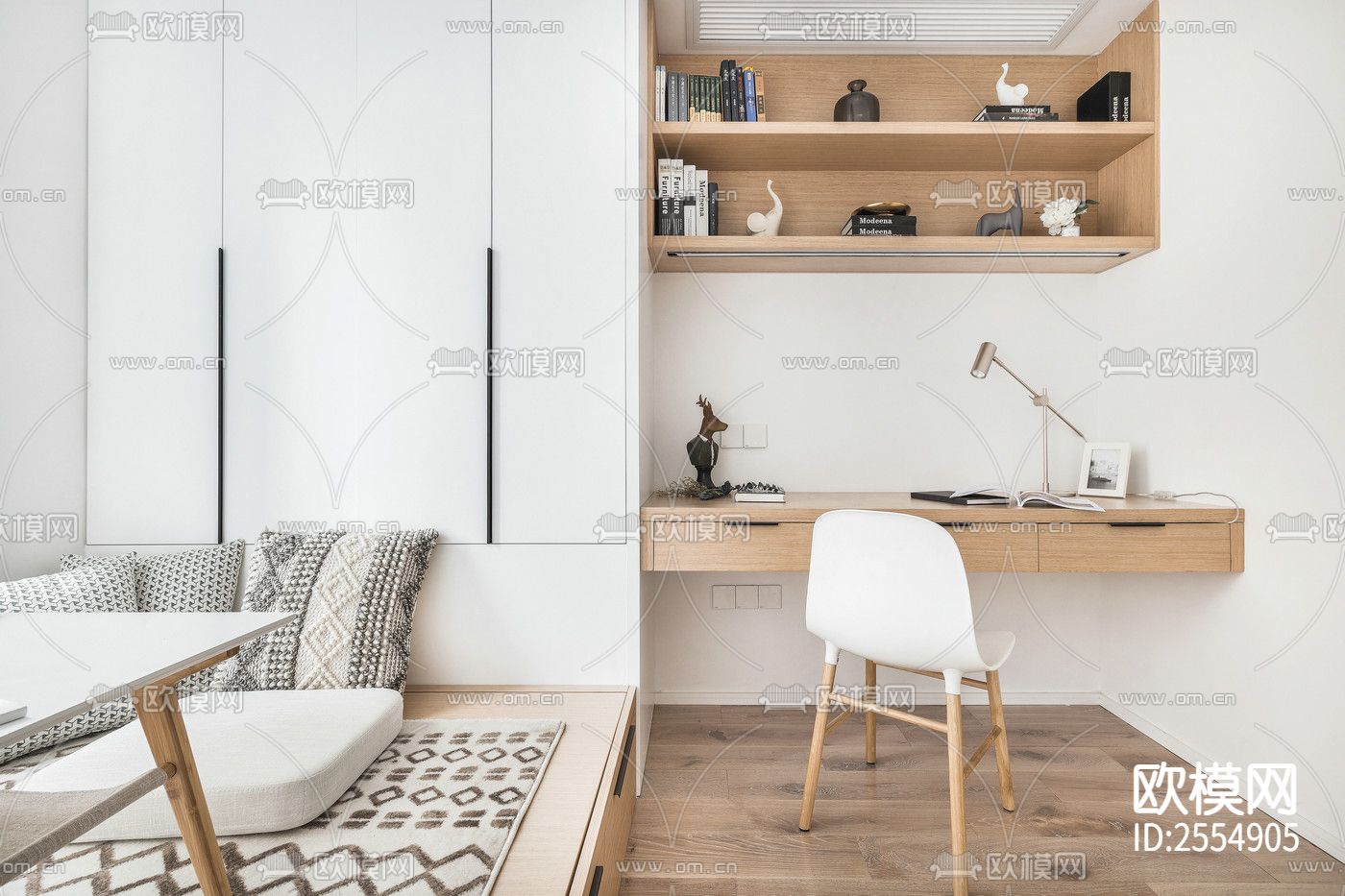 大平层豪宅CAD施工图下载（渲染图6）