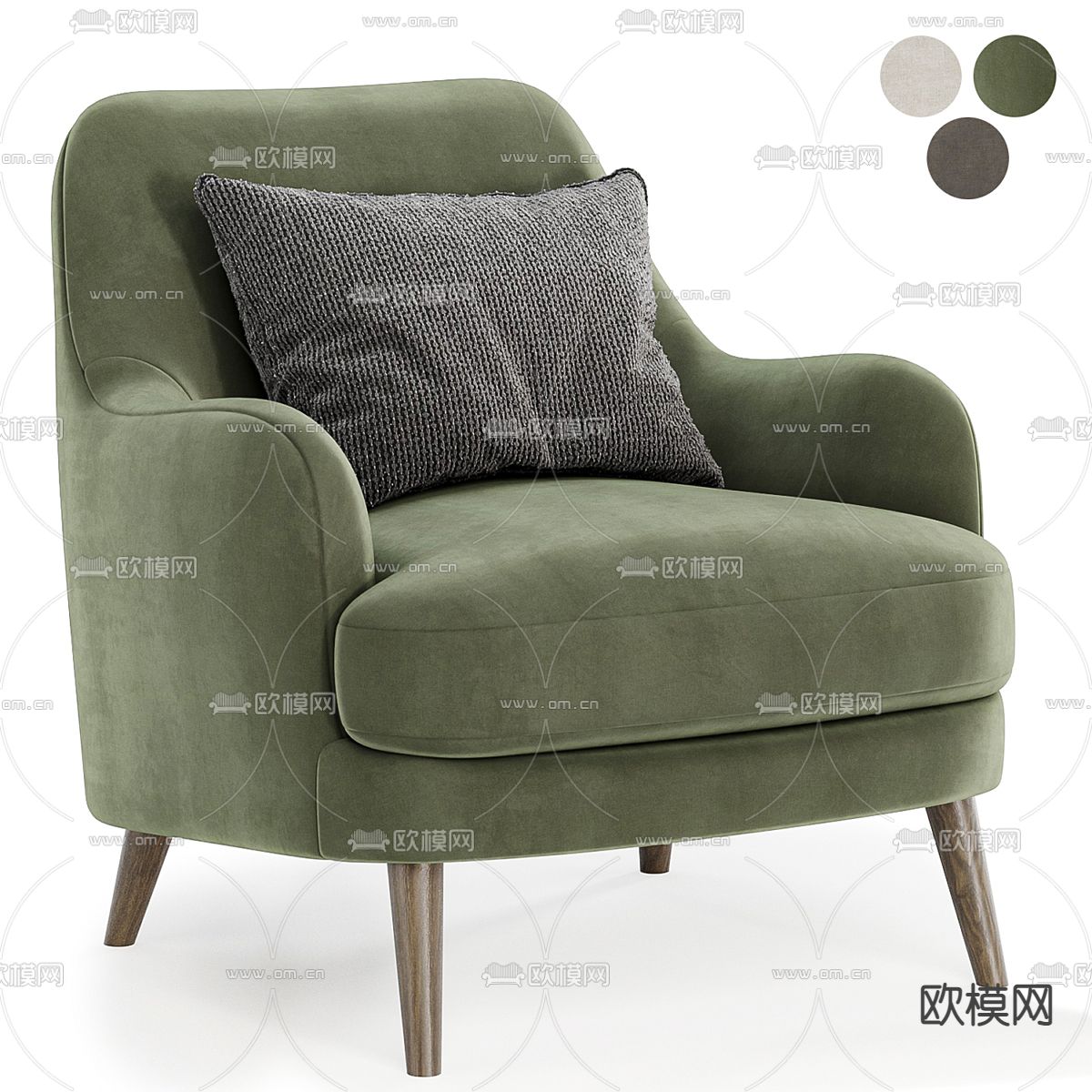 Lounge 休闲沙发3d模型下载（渲染图3）