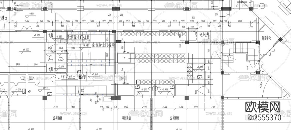 綠城公寓cad平面施工圖下載(渲染圖3)