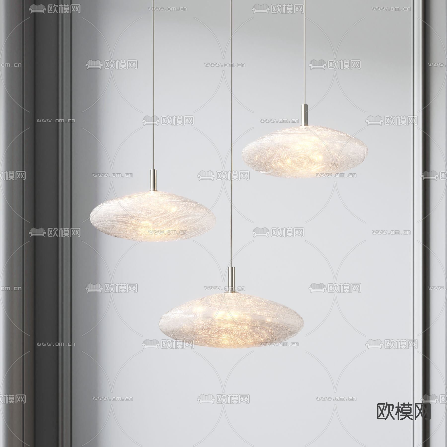玻璃小吊灯3d模型下载