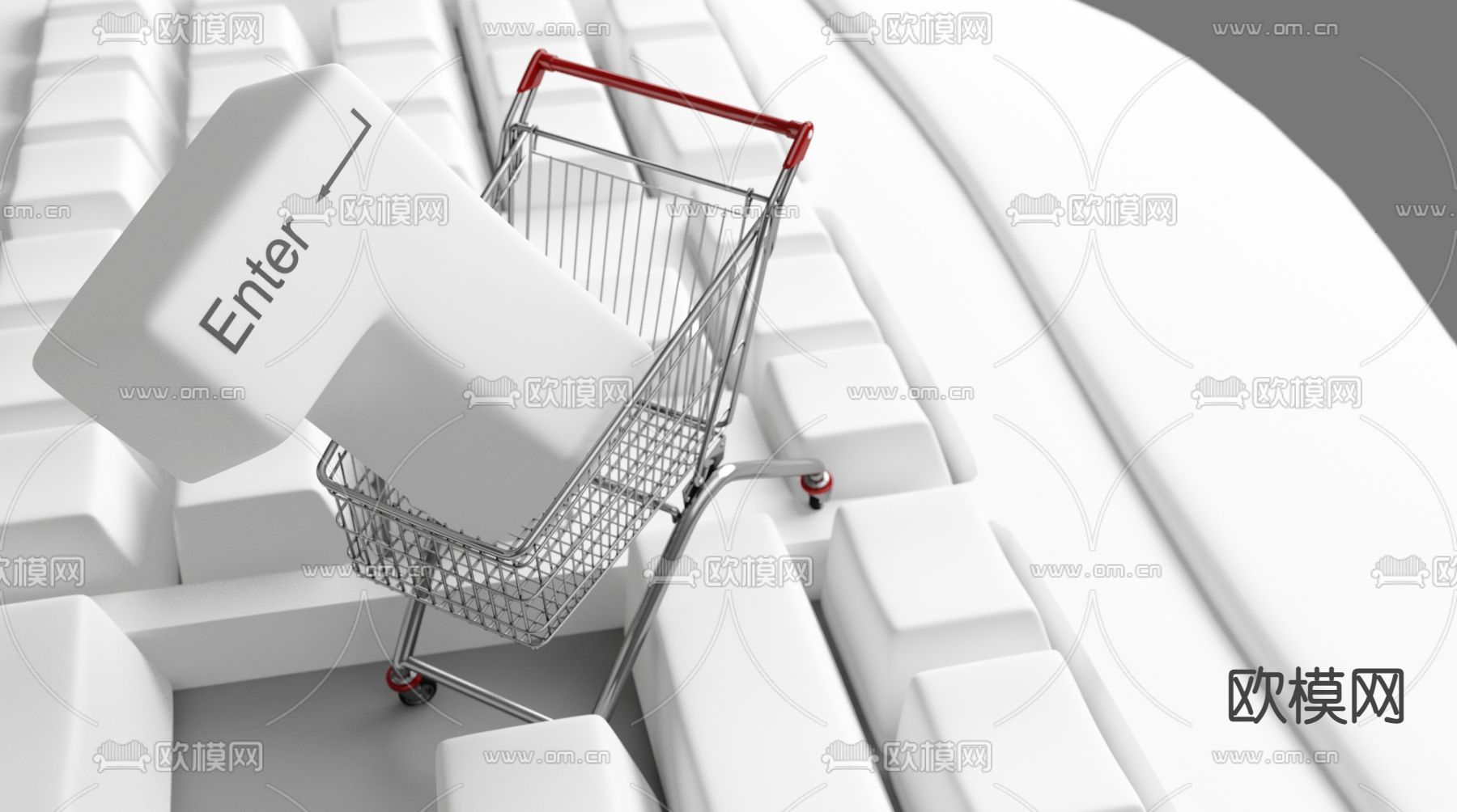 Enter键 键帽3d模型下载