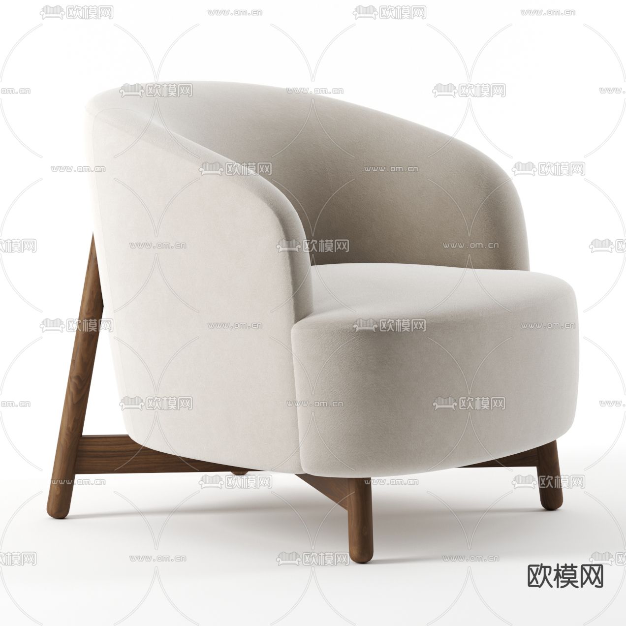 Porada 单人沙发3d模型下载（渲染图1）