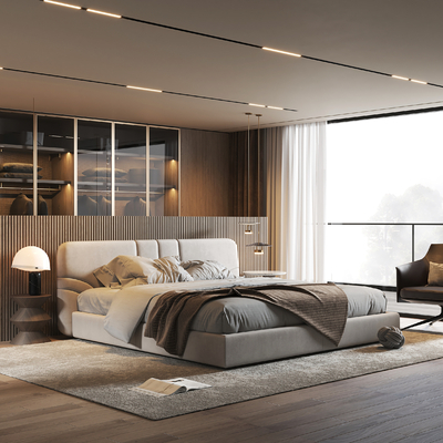 Minotti 卧室su模型 