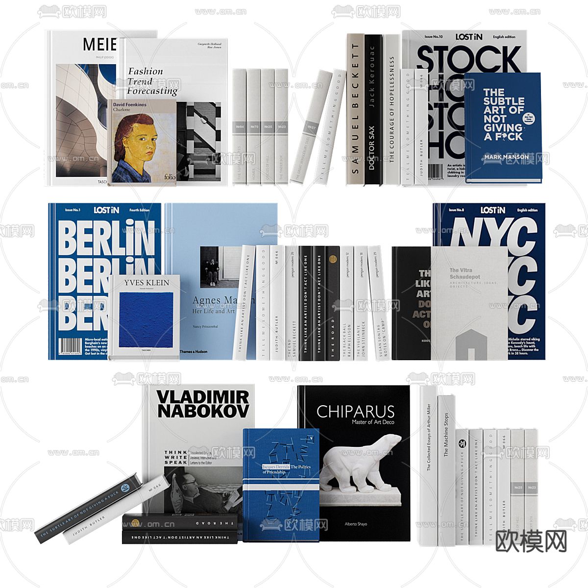 书籍 书本 杂志3d模型下载（渲染图1）