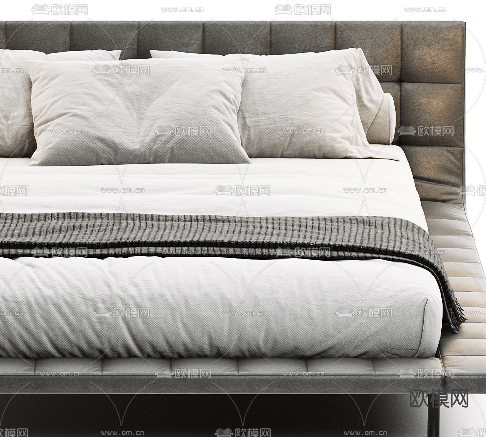 Poliform Onda 双人床su模型下载（渲染图2）