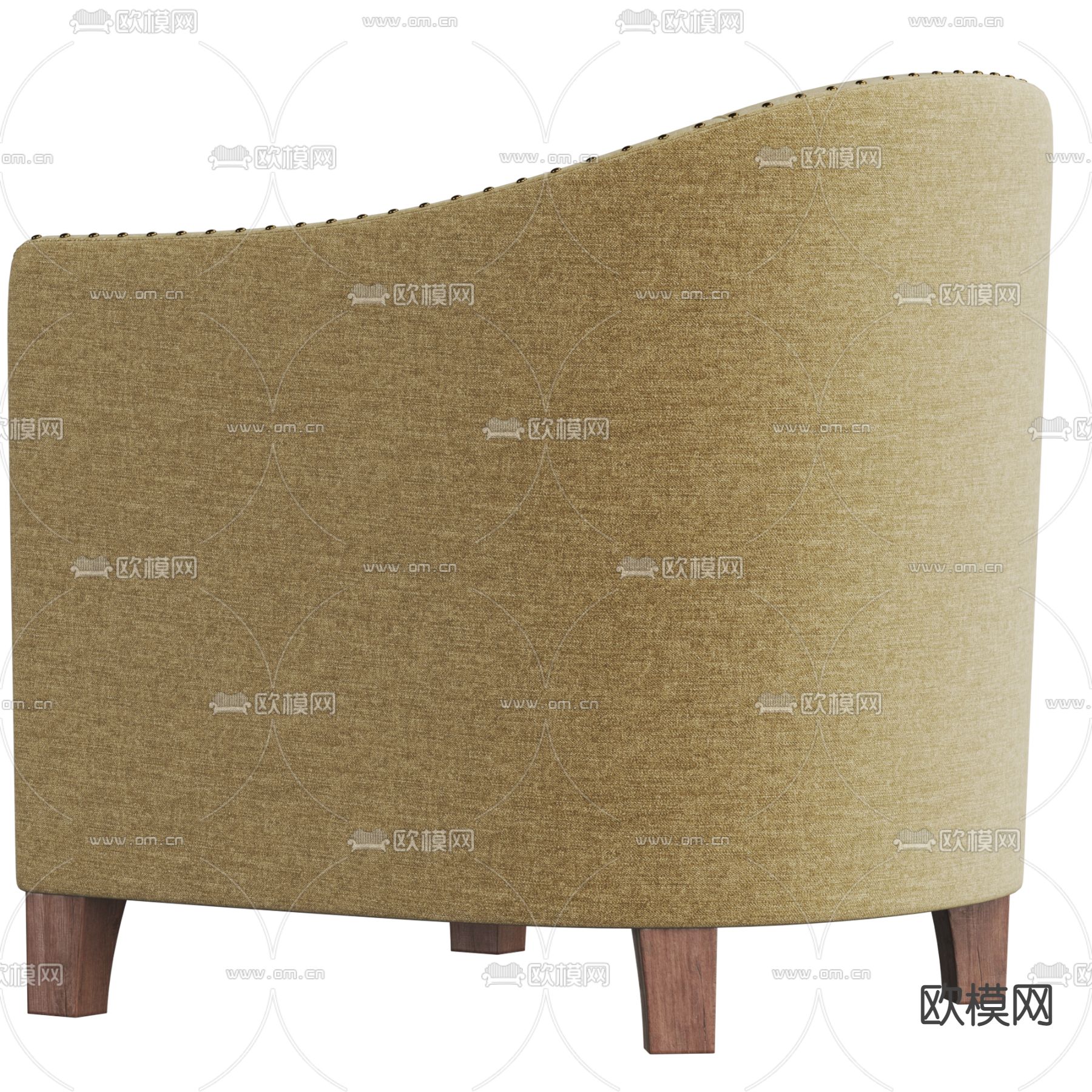 现代沙发 单人沙发3d模型下载（渲染图4）