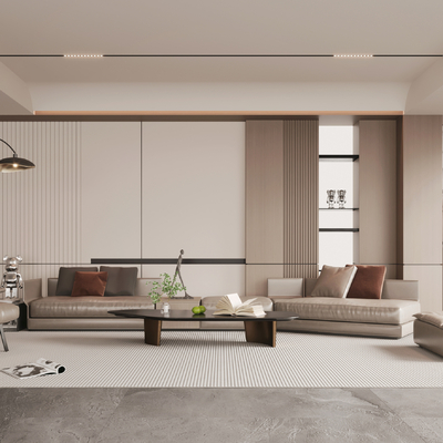  Minotti 客厅su模型 